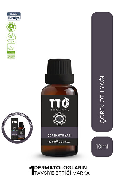 TTO Thermal Çörek Otu Yağı 10 ml – Antioksidan & Cilt Bakım Yağı