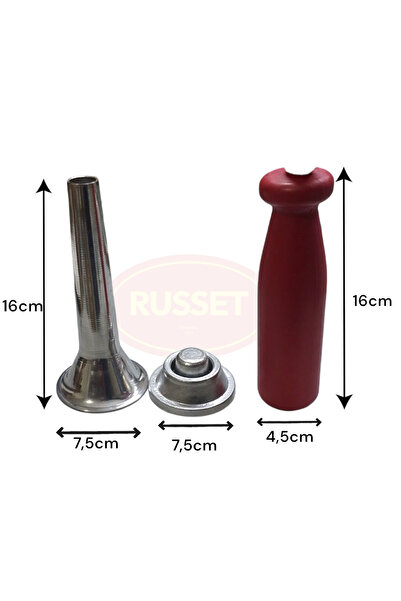 Muhtelif 3'lü Set Polietilen Kıyma Makinesi Tokmağı No:12 Sucuk Hunisi Döküm ...