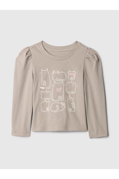 GAP Kız Bebek Kahverengi Mix & Match T-Shirt