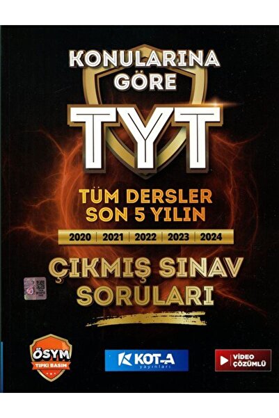 KOTA YAYINLARI KOT-A YAYINLARI TYT SON 5 YILIN KONULARINA GÖRE ÇIKMIŞ SORULAR...