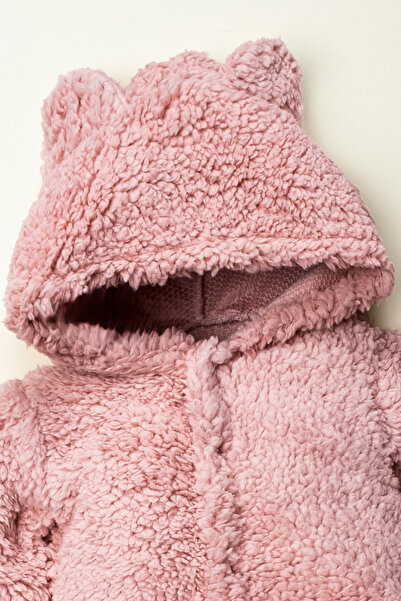 Mai Perla Winter Unisex Teddy Bear Ear Plush Baby Romper (3-12 Months)