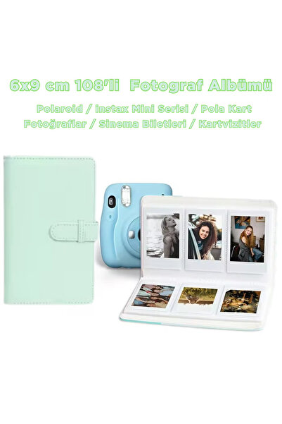Trendfone Instax Mini Serisi Için 108 Fotoğraf Kapasiteli Albüm