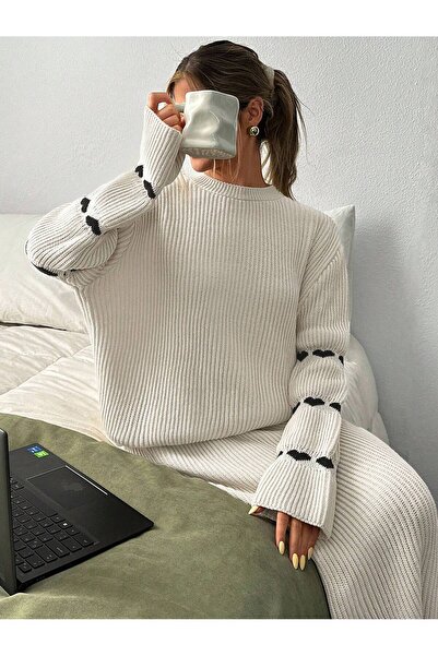 TOFAN TRİKO Skirt - Sweater Knitwear Set