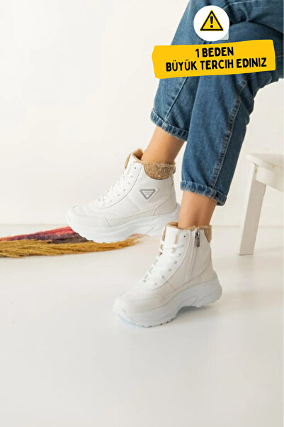 Zerenyus Abra Super Light Orthopedic Wool Lined Women's Sports Boots - White