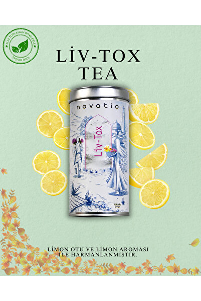Novatio شاي ليف توكس - 75 جرام شاي الأعشاب يدعم تنظيف الكبد