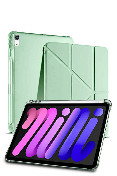 Nezih Case Apple Ipad Mini 6 / Ipad Mini 7 Uyumlu Uyku Modlu Kalem Bölmeli Pu...