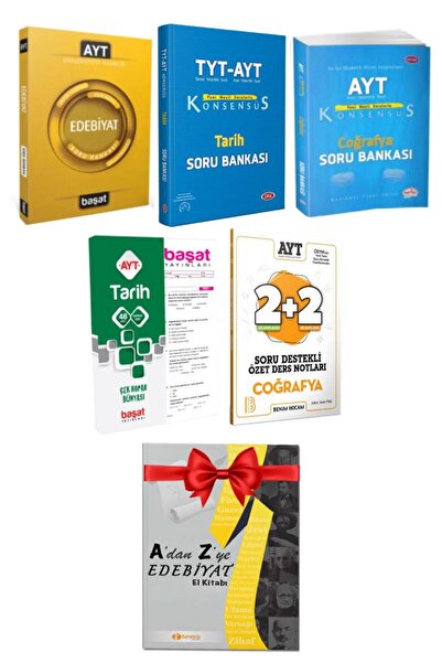 Başat Yayınları Başat Ayt Edebiyat-tarih-coğrafya Soru Bankası-çek Kopar Yapr...