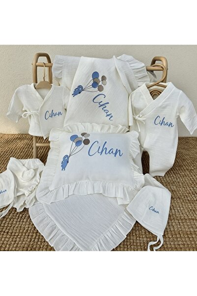 Ela baby Kişiye Özel Bebek Hastane Çıkışı ve Aksesuar Seti – İsim İşlemeli %1...