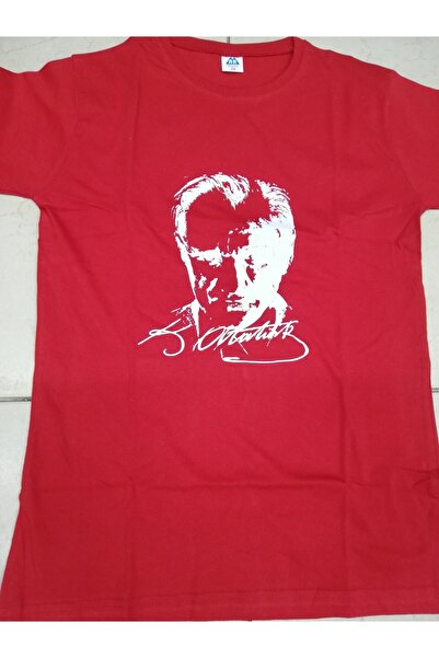 BURUTEKIN Футболка з принтом Ататюрка, синя прихована футболка (СИНЯ)