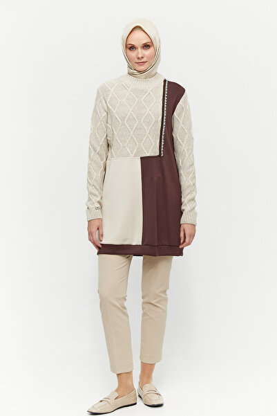 Setrms Çift Renkli Örme Tunik