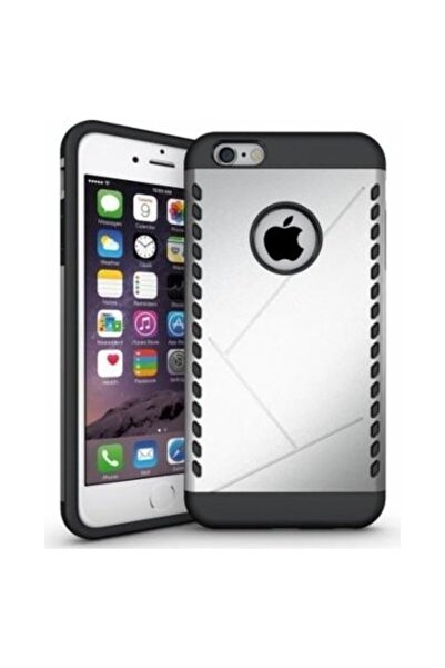 Flippy Θήκη Apple iPhone 6/6S Hybrid, Μοντέλο 1, Μαύρο/Ασημί