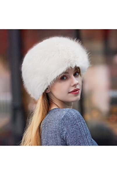 LadyColor Soylu Women's Best-Selling Winter Hat Bucket Plush Imported Hat Warm Faux Fur