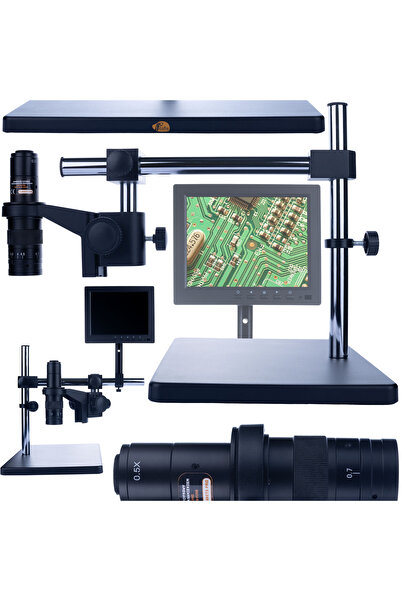 Rosfix Earth Pro MCEP Digital Microscope | 7–45x Zoom, Adjustable Arm, C-Mount