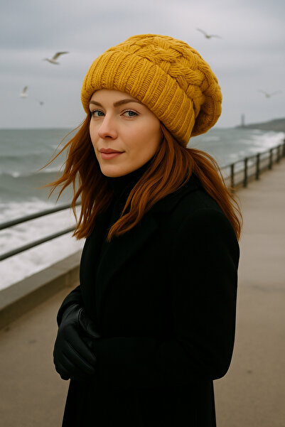 SİSTEM PELUŞ قبعة محبوكة بنمط أنيق من سيبت