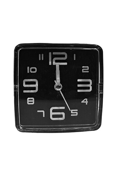 MAPLE LEAF Home Square Alarm Clock Black