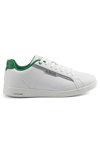U.S. Polo Assn. Men's White Casual Lace-Up Sneakers, Lightweight Shoes for Ev...