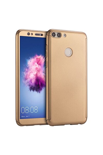 Huawei Θήκη P Smart Full Cover 360 - Χρυσή + Προστατευτική μεμβράνη