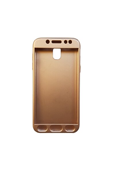 Flippy Θήκη Full Cover 360 μοιρών για Samsung Galaxy J3 2017 Gold + Προστατευτική μεμβράνη