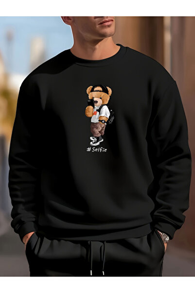 Lider Leather Φούτερ με στάμπα και λαιμόκοψη σε σχήμα Ο – Unisex – Ύφασμα από...