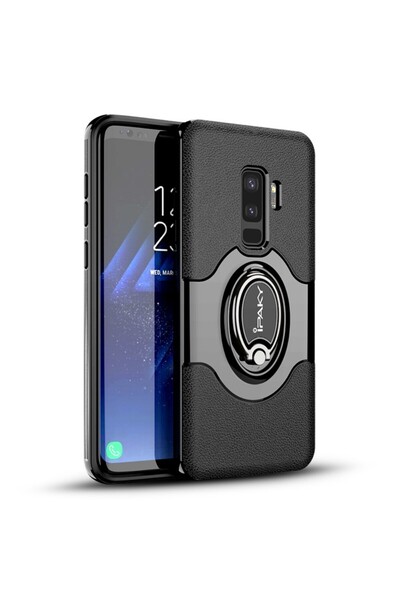iPaky Carcasă inelară Samsung Galaxy S9 Plus, neagră