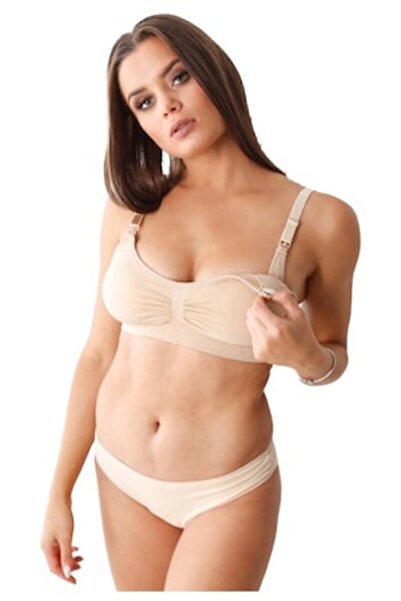 Formommy - Klara Nursing Bra, 90% Polyamide & 10% Elastane, Size M, Beige