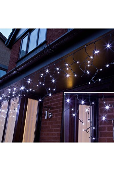 Flippy Instalatie de Craciun Premium Tip Franjuri 8 m 360 LED-uri Alb Rece 2106W