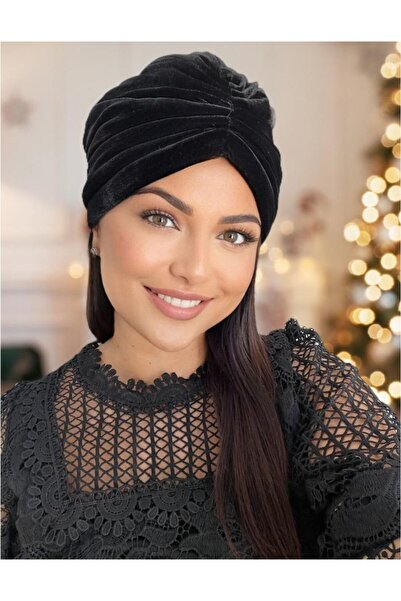 Confortino Turban dama catifea lux Monalisa cu Captuseala Calduroasa, Marime ...