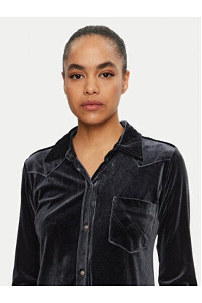 WRANGLER Γυναικείο Φόρεμα Πουκάμισο 206670 Μαύρο