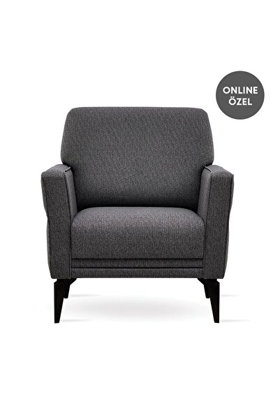 Enza Home Forte Plus Berjer, Keten Dokulu - Gri
