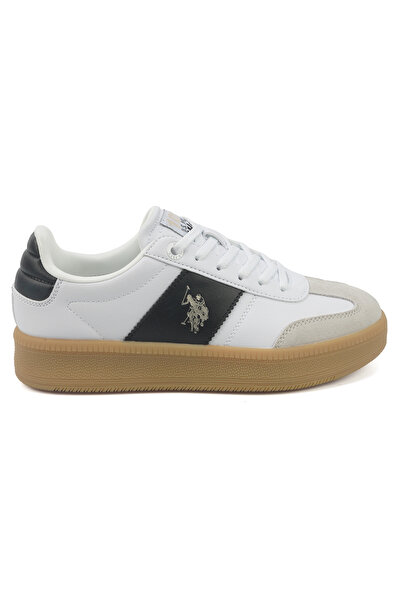 U.S. Polo Assn. Men's White Low-Top Sneakers - Stripped Design for that Trend...