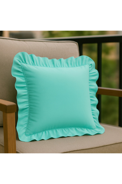 Belomia Home Collection Διακοσμητικό κάλυμμα μαξιλαριού με βολάν – 43x43 εκ. ...