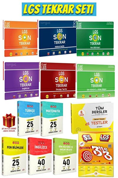 Tonguç Yayınları Tonguç Akademi LGS Tüm Dersler Son Tekrar Seti+Tüm Dersler D...