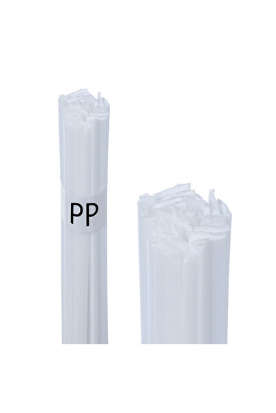 Rosfix Sârmă Sudură Plastic PP Alb 50g | Mix Forme 8mm/3,5mm | 260–330°C