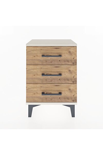 Dienni Arges Komodin 3 Çekmeceli 44x30x64 Aytaşı-Çam