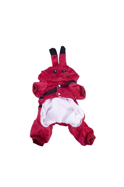 Doty Haină Pikachu pentru câini de talie mică, mărimea L, roșie, cu husă