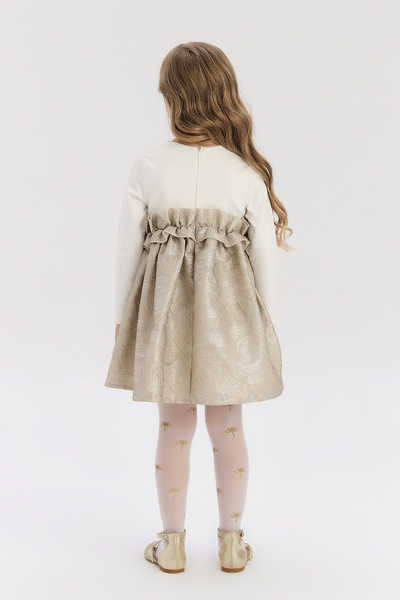 Tyess Girl Gold Dress