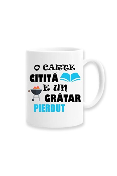 OEM Cană personalizată cu mesaj amuzant: „O carte citită este un grătar pierd...
