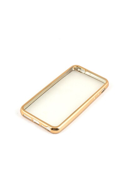 Apple Husa iPhone 5/5S cu margini aurii Tpu Transparent