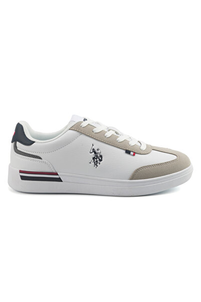 U.S. Polo Assn. Men's White Sneakers, Stylish Contrast Design for Sporty Ever...