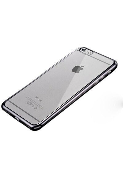 Apple iPhone 4/4S Case with Electroplated Edges TPU Gray