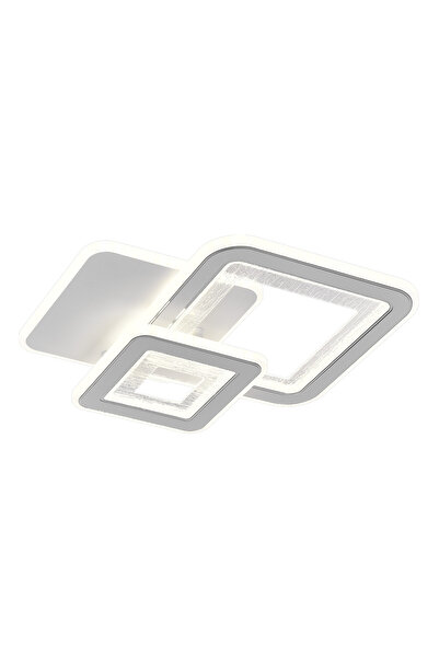 Alista Home Lustra LED SQUARE 34 W, 3 Patrate, lumina Rece/Calda/Neutra, Alb