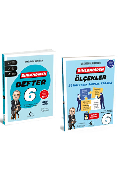 Arı Yayıncılık 6. Sınıf Dinlendiren Defter ve Ölçekler 36 Haftalık Sarmal Tarama