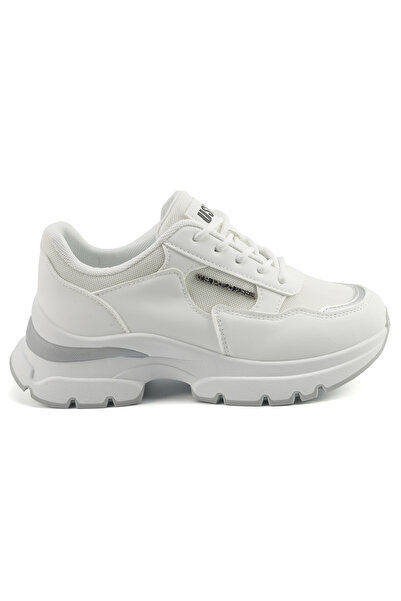 U.S. Polo Assn. Women's White Low-Top Sneakers - Lightweight & Trendy Design for Everyday Wear