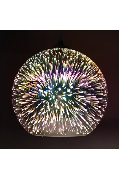 ALC-Shop Hanging Chandelier LM610/150, 1XE27, Adjustable Height, Glass and Metal