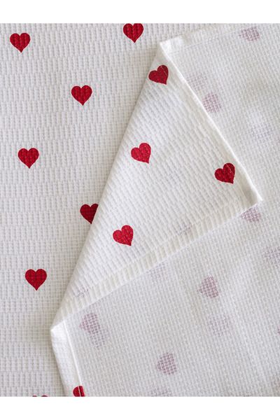 LC Waikiki Lcw Home Ma Bella Red Heart Patterned Single Pike Set