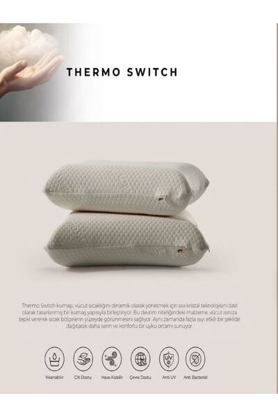 Tago Home Thermo Switch Visco Orthopedic Pillow