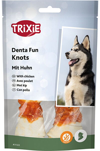 Trixie Recompense Pentru Caini, Denta Fun, Oase Innodate Cu Pui, 11 cm /2 buc...