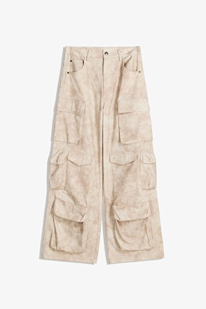 Bershka Desenli kargo pantolon