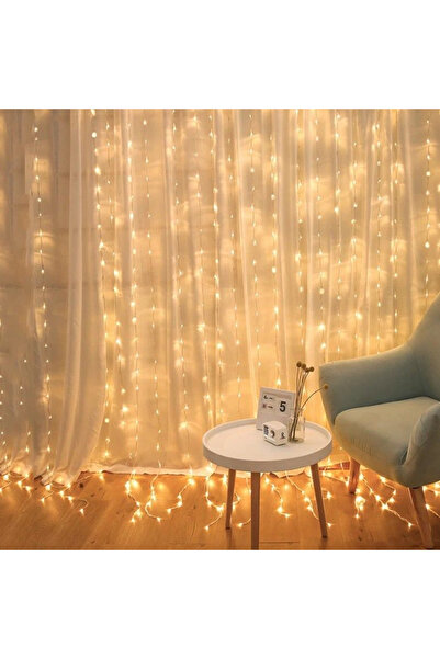 Wertcraft Perdea tip ploaie cu joc de lumini - alb cald, interconectabila, 26...