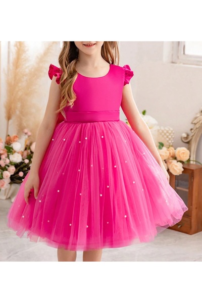 NSMLİFE Φόρεμα με βολάν για κορίτσια με πέταλο για την αποφοίτηση Γενέθλια Ει...